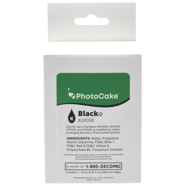 Epson "U" Series Cartridge - Black - Epson WF-2830U, WF-2850U, XP-4100U, XP-4105U PhotoCake® Ink