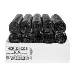 Aluf, HC-HILENE HDPE Liner, 33 gal Capacity, 33 in Wide, 40 in High, 22 Microns Thick, Clear
