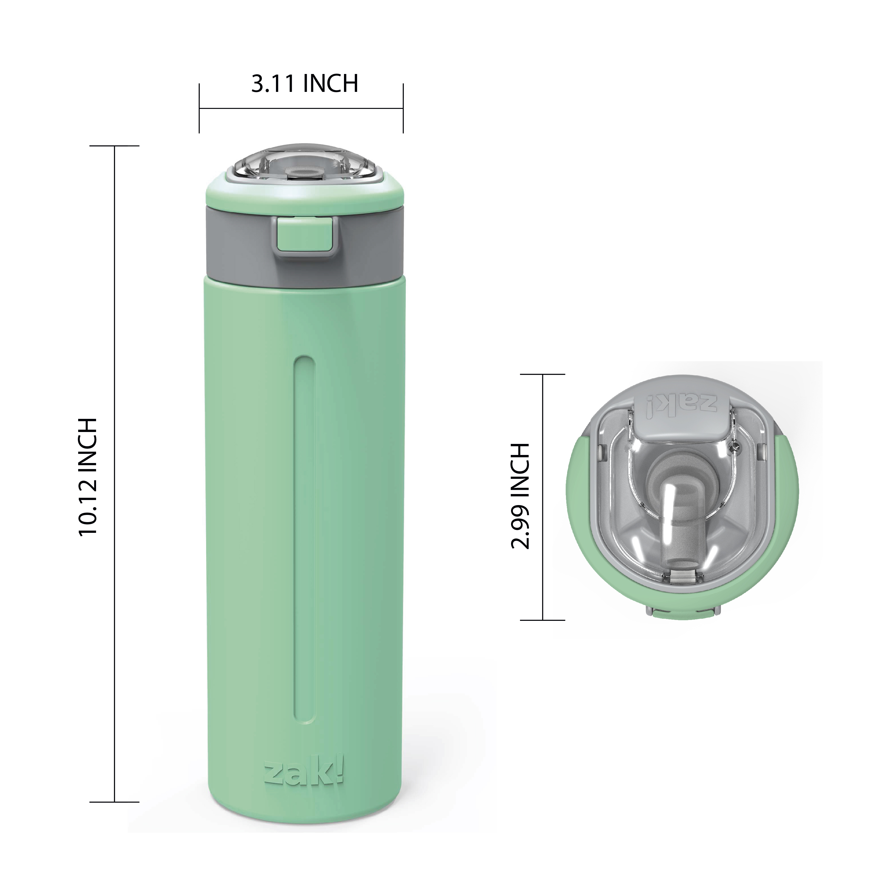 Genesis Vaccum Insulated Stainless Steel Water Bottle, Neo Mint slideshow image 5 Genesis Vaccum Insulated Stainless Steel Water Bottle, Neo Mint slideshow image 5