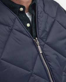 Large Box Quilted Liner Navy