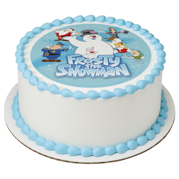 Frosty the Snowman Winter Fun PhotoCake® Edible Image®