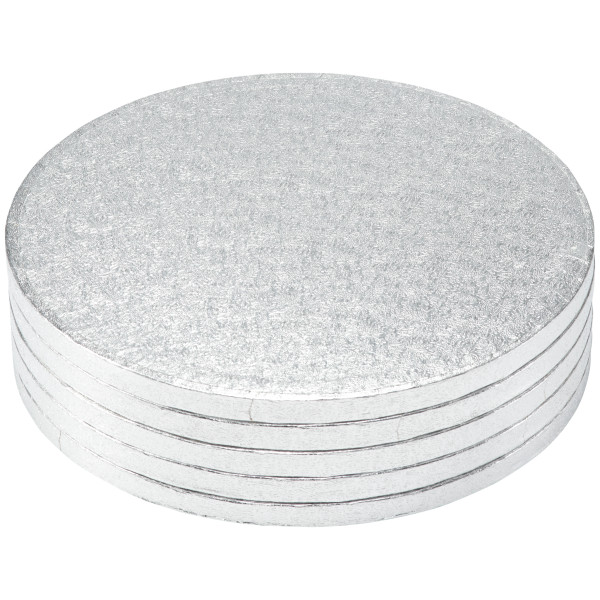 10" Round Silver Foil Cake Board