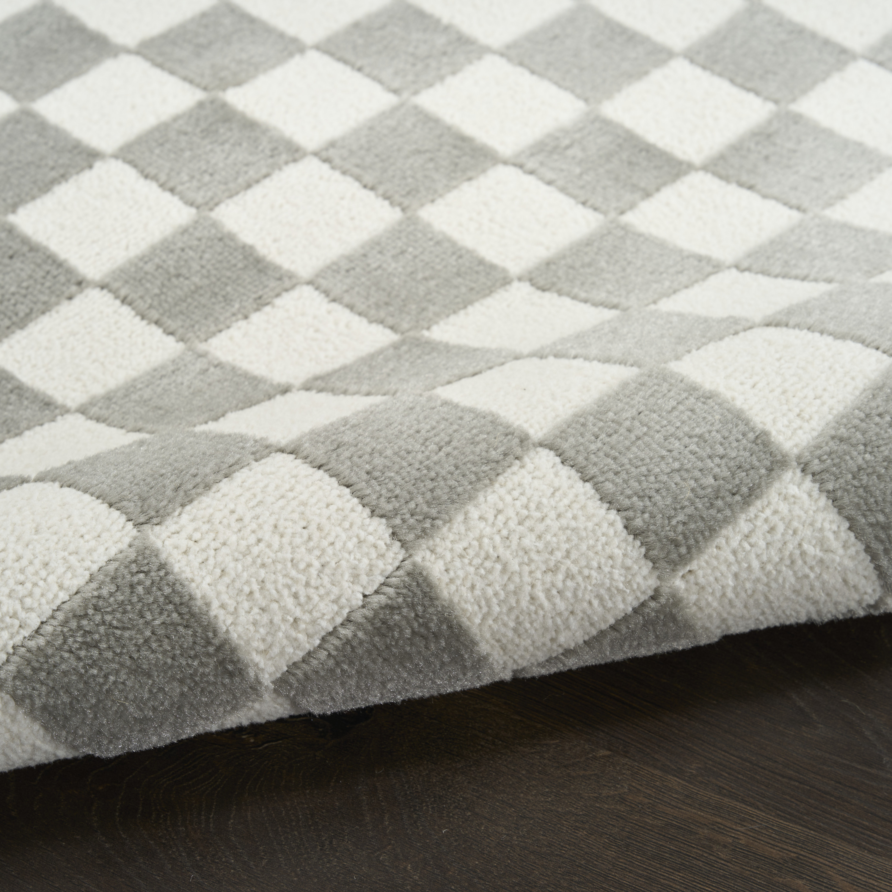 Nourison Serenity Home 9' x 12' Ivory Grey Modern Indoor Rug