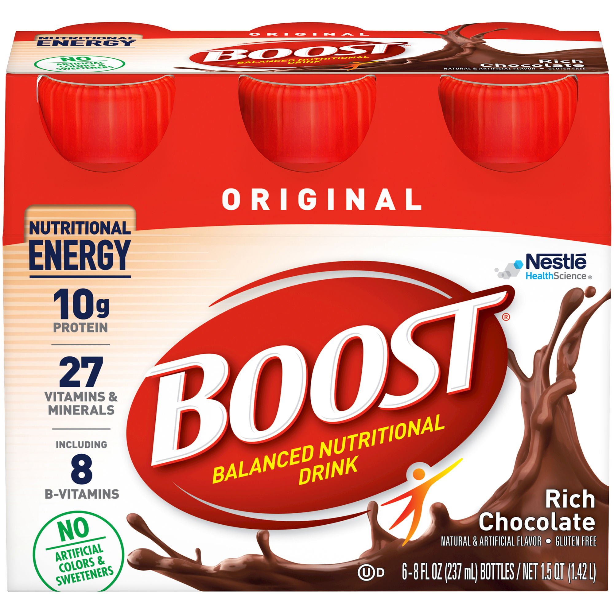 Boost® Original Chocolate Balanced Nutritional Drink, 8-ounce bottle