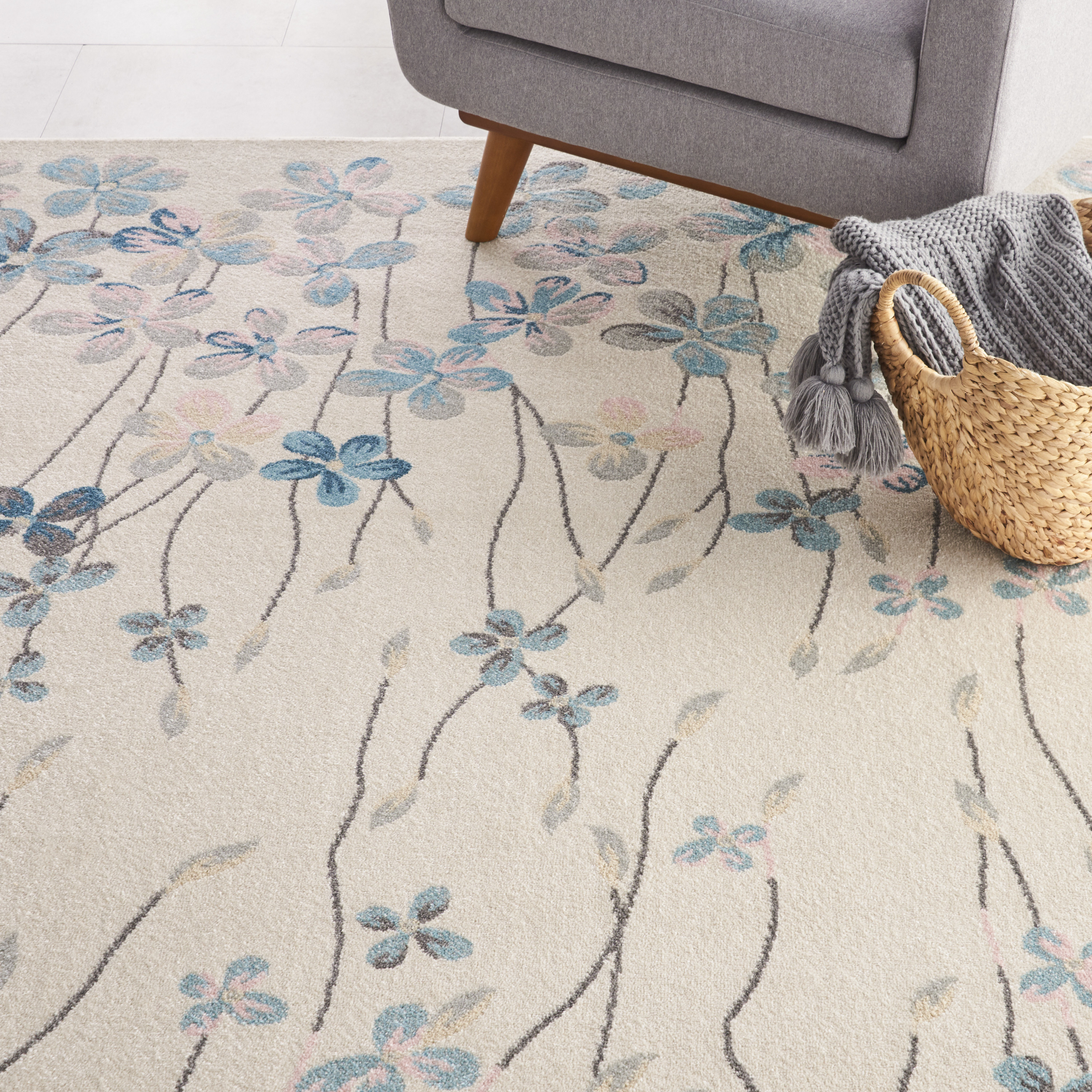 Nourison Tranquil 8' x 10' Ivory Contemporary Indoor Rug