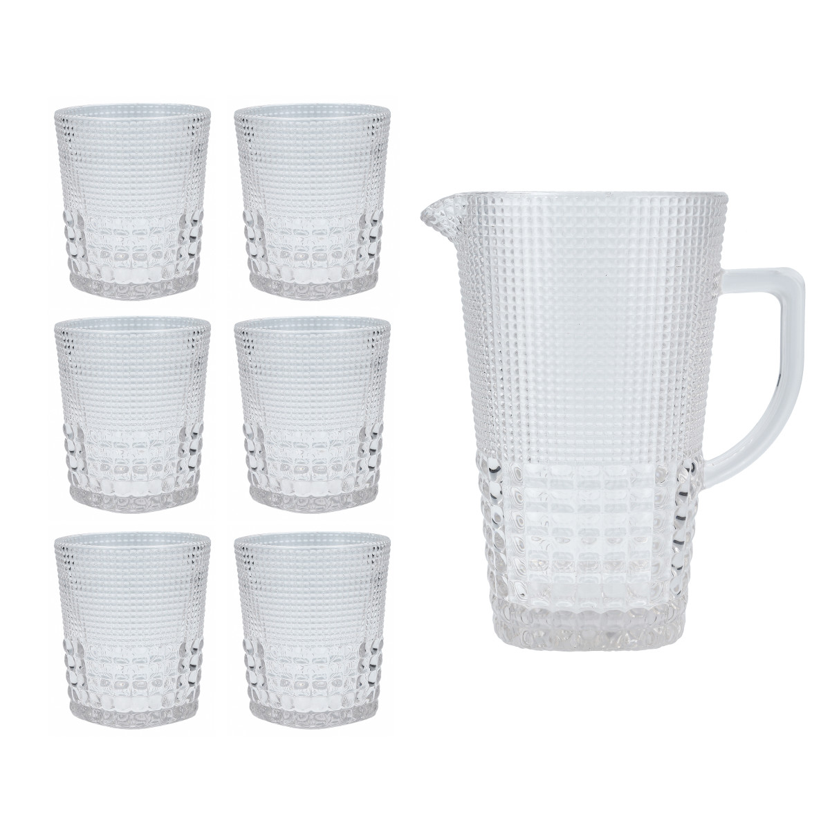 Malcolm Clear Pitcher (50.7oz) + Double Old Fashioned (11.5oz) Set