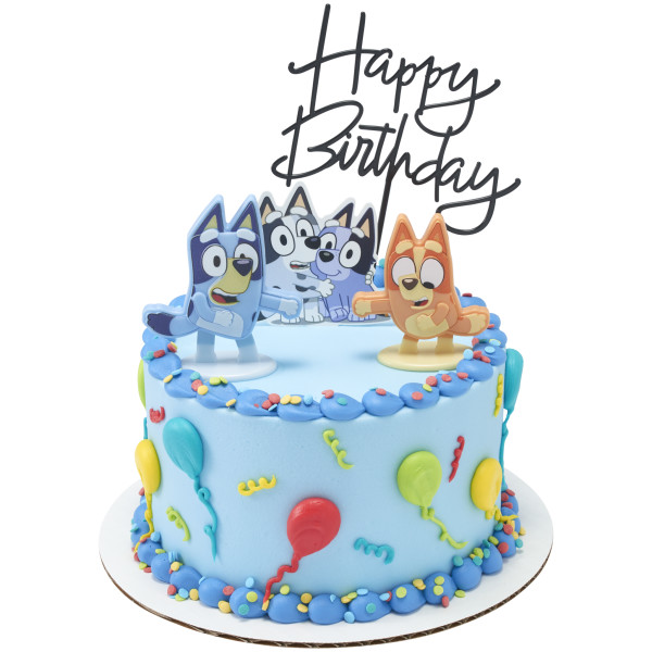 Happy Birthday Black Vertical Layon