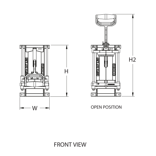 Engineering front view