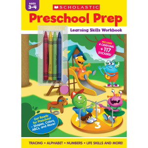 Preschool Prep Learning Skills Workbook, Stickers & Crayons Included