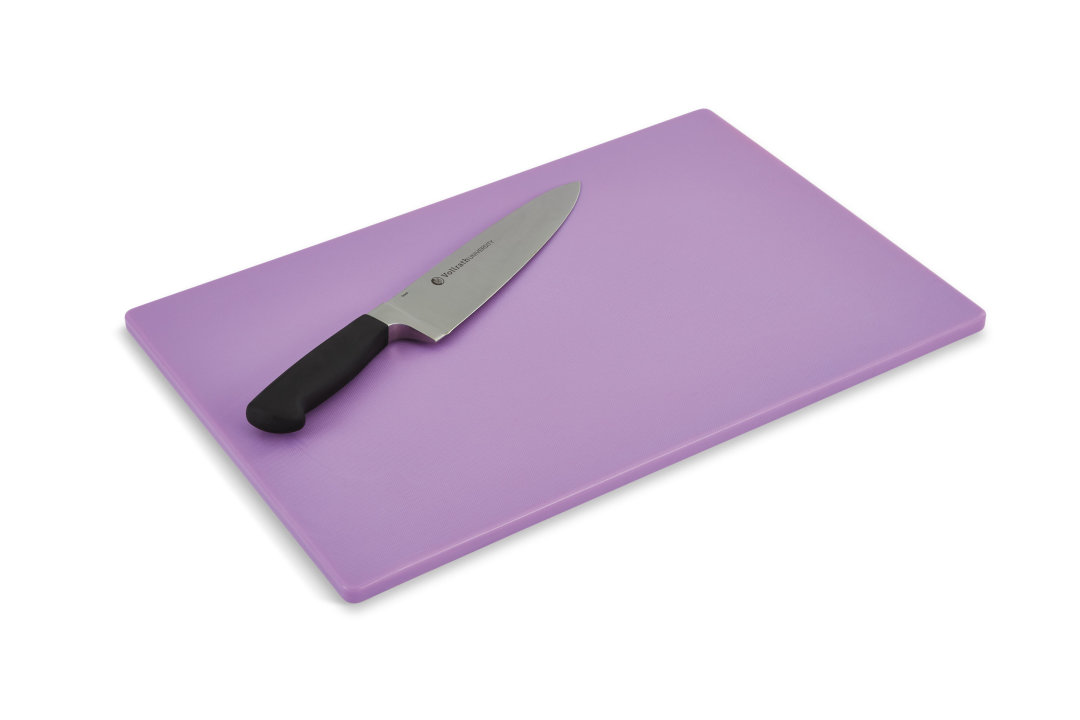 18" x 12" x ½" cutting board in purple
