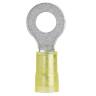 Pan-Term® PN10-14R-D Ring Terminal Yellow Nylon 10-12 AWG 1/4" Stud PK500