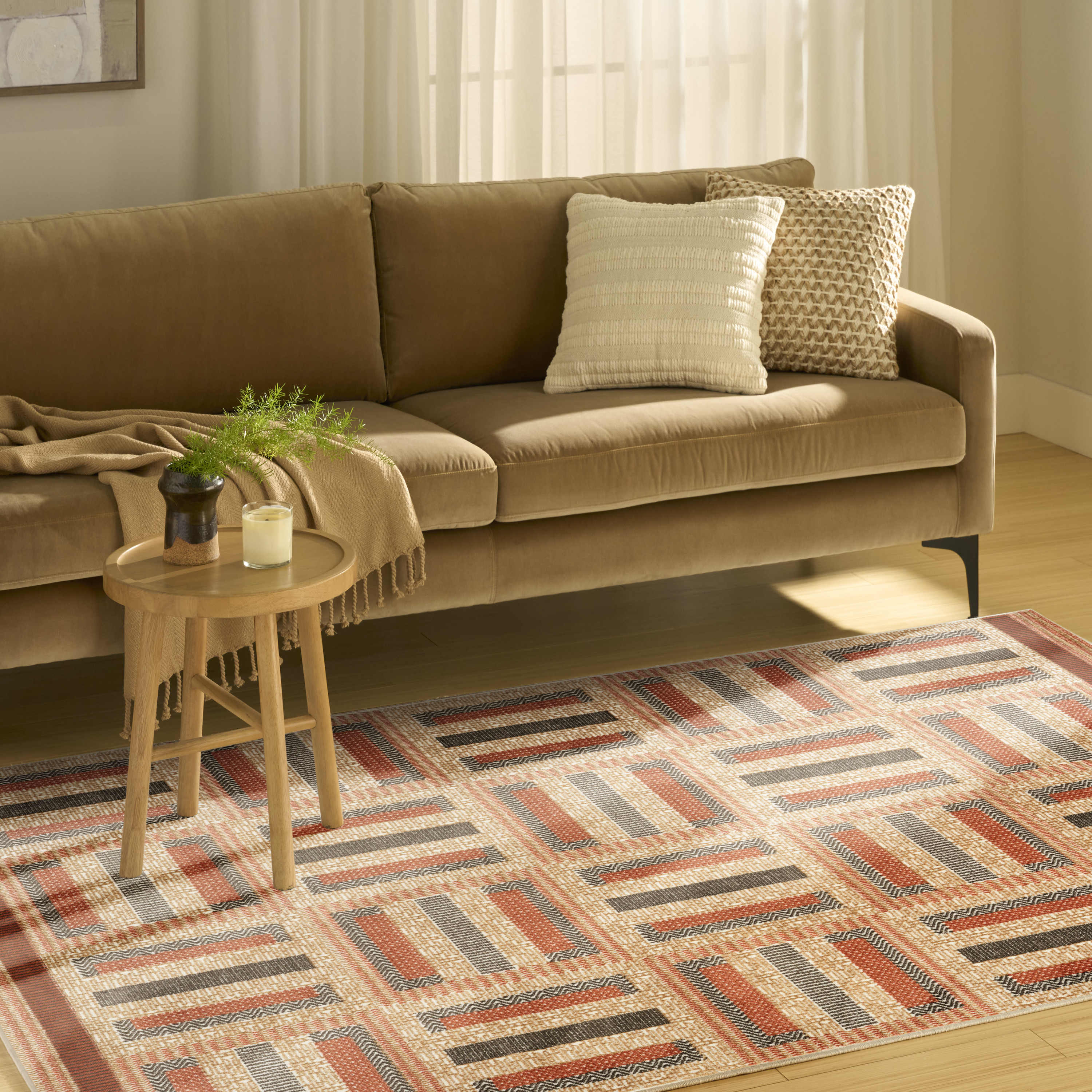 Nourison Nordic 4' x 6' Multicolor Modern Indoor Rug