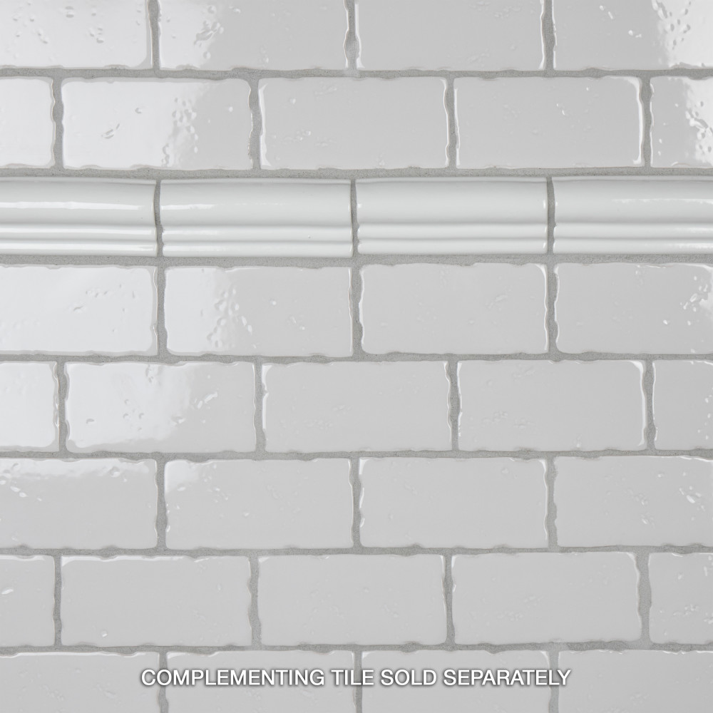 Novecento Subway Blanco Viejo 2-1/2 in. x 5-1/8 in. Ceramic Wall Tile