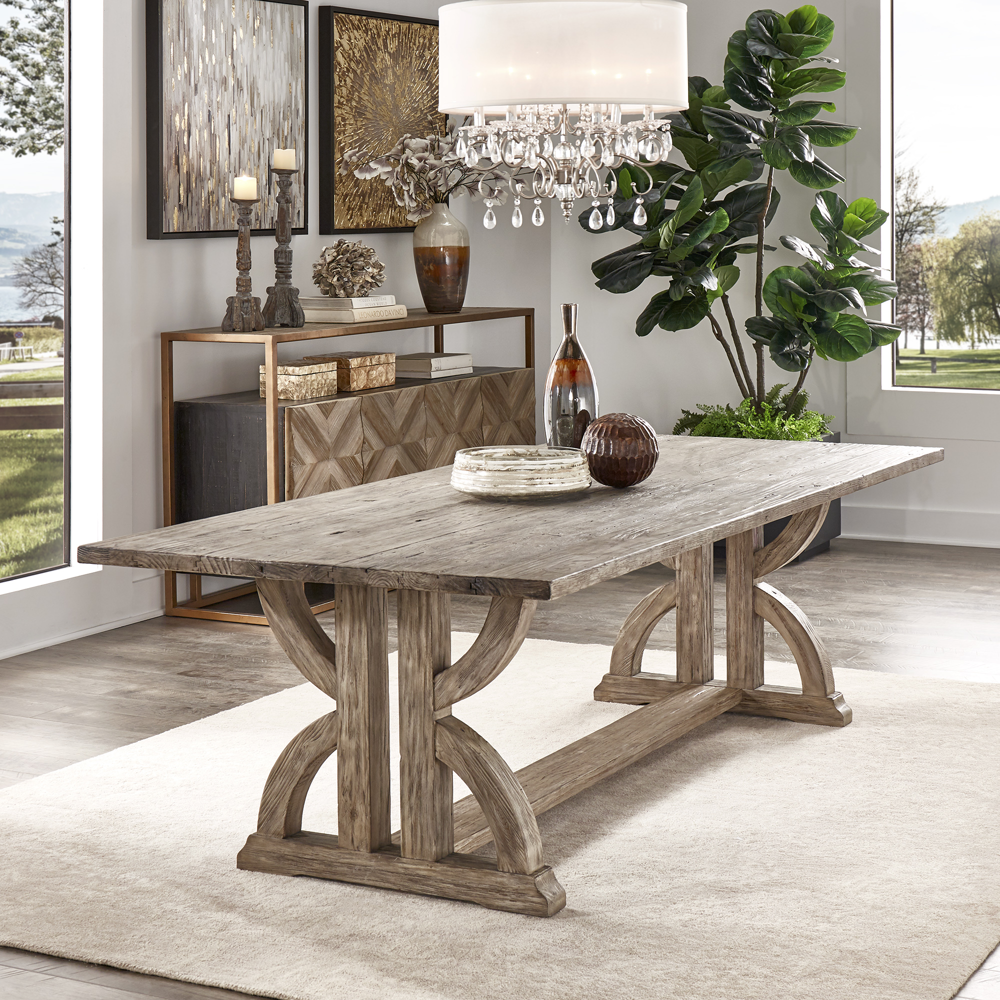 Rectangular Reclaimed Wood Dining Table