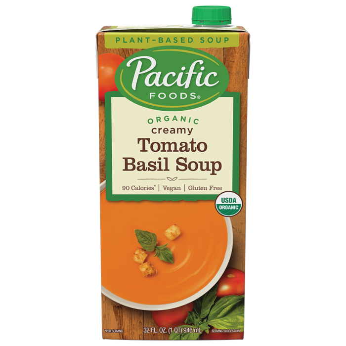 Organic Creamy Tomato Basil Soup