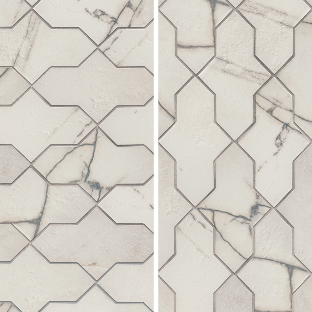 Istanbul Shield Day 2-3/8 in. x 8-1/4 in. Porcelain Floor and Wall Tile