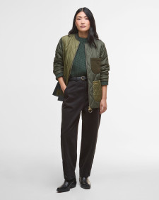 Leonie Quilted Jacket Olive/Dark Moss/Ancient
