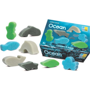 Little Lands &ndash; Ocean, Set of 8 Stone Figures