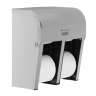 Georgia Pacific, Compact Quad 4-roll High-capacity, Coreless Bath Tissue Dispenser, Stainless Steel