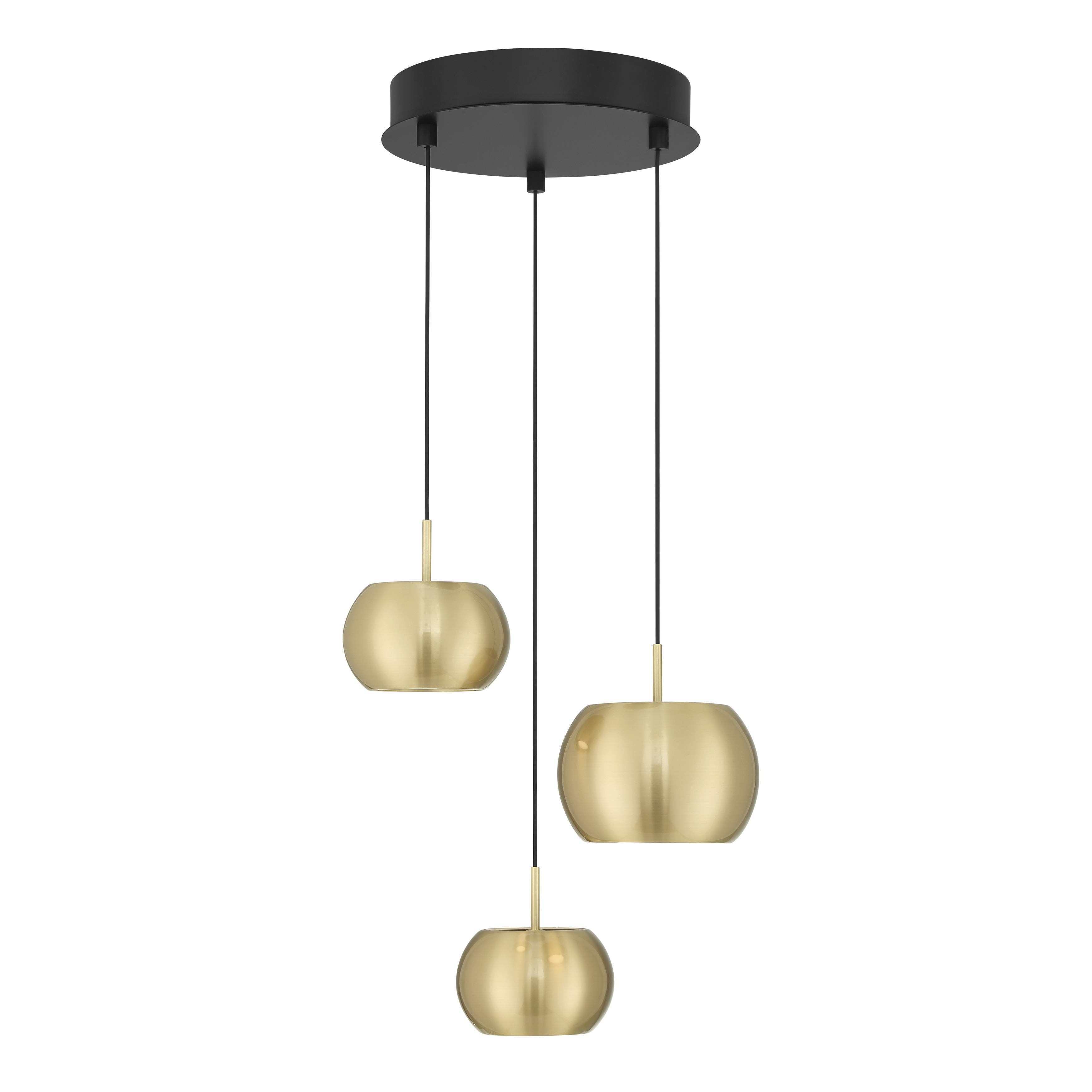 The Halo pendant combines contemporary minimalism with warm metallic contrast. Its compact 13.25" profile and integrated LED technology make it ideal for smaller spaces needing focused, energy-efficient lighting. - alternate view