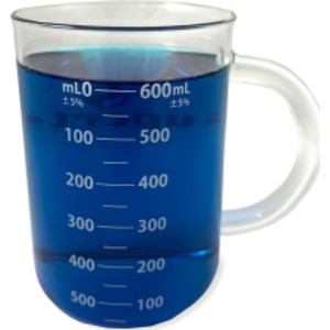 Beaker Mug, Glass, 600ml