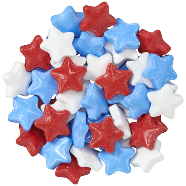 Red, White and Blue Stars Made Simply™ Sugar Candy Decorations