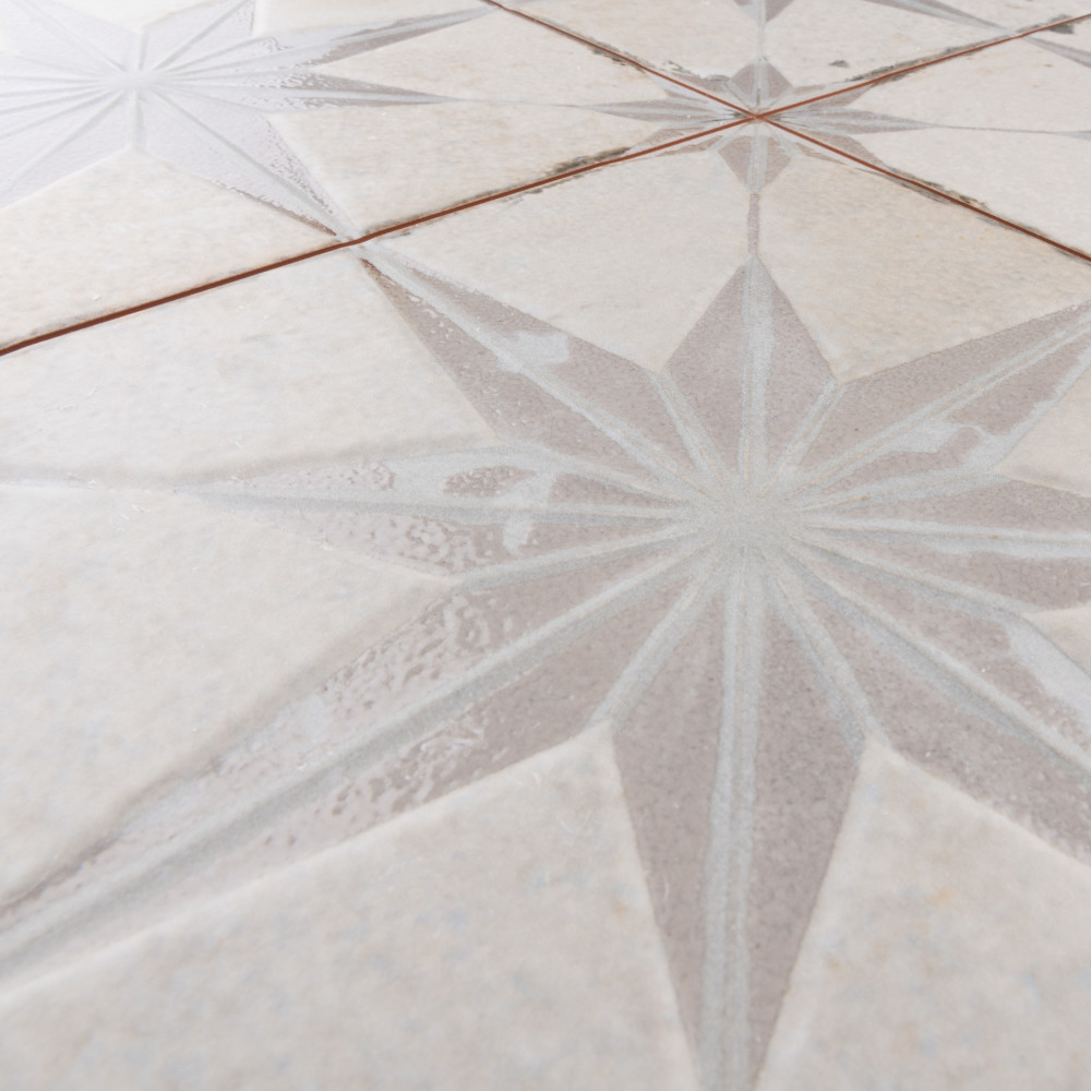Kings Star Luxe White 17-5/8 in. x 17-5/8 in. Ceramic Floor and Wall Tile
