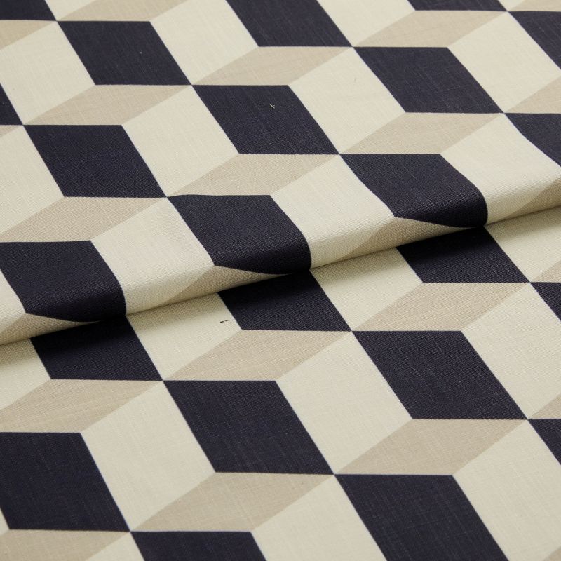 Cubes Canvas Curtains