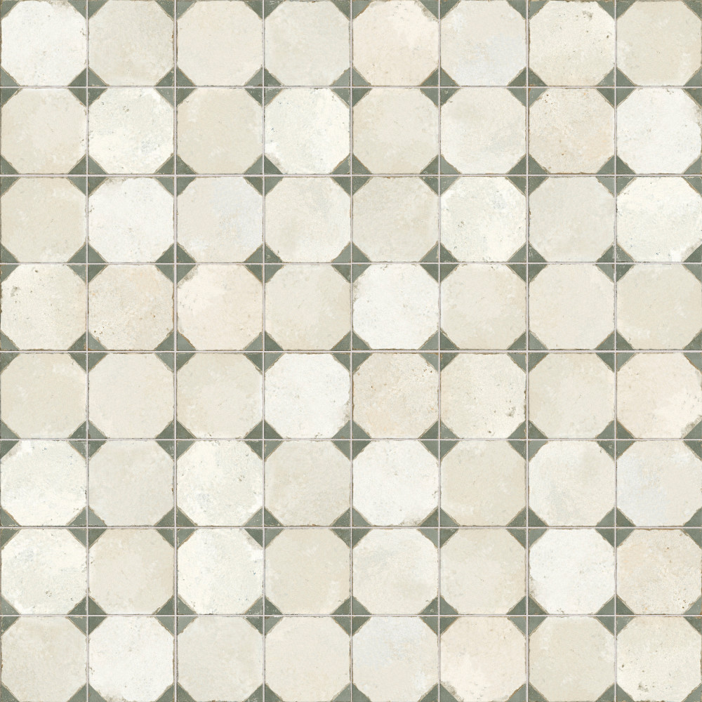 Kings Yard Sage 17.63x17.63 Square Ceramic Floor and Wall Digital Pattern