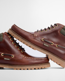 Re-Engineered Tiller Moccasin Boots Mahogany