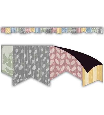 Classroom Cottage Pennants Magnetic Border