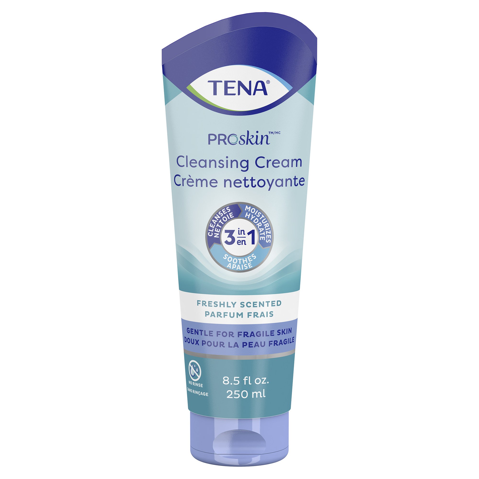 Tena Body Wash Cleansing Cream, Alcohol-Free, White, 3-in-1 Formula, 8.5 ounces MK 931626