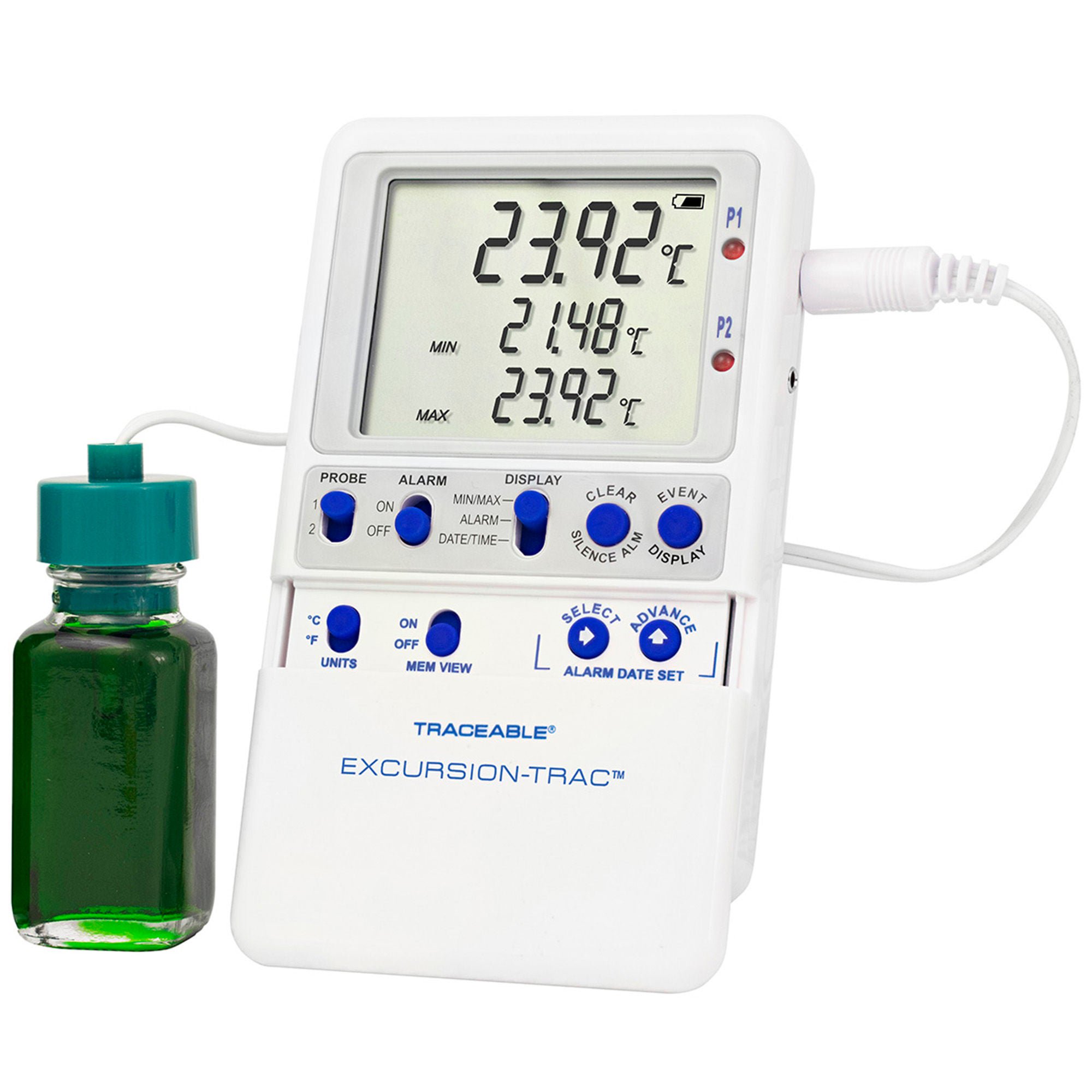 Traceable® Excursion-Trac™ Fridge-Freezer Thermometer w/ Alarm & Datalogger