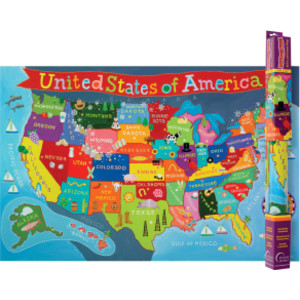 Kid's Map, United States, 24" x 36"