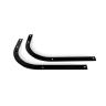 Heavy Duty Swing Gate Kit for Use with Standard Swing Gate Wall Rack Black Two Brackets Black