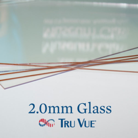 [EP1824]Tru Vue 2mm Crystal Clear Glass 18