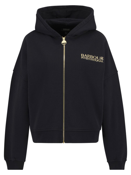 Felpa con cappuccio e chiusura a zip Lana
