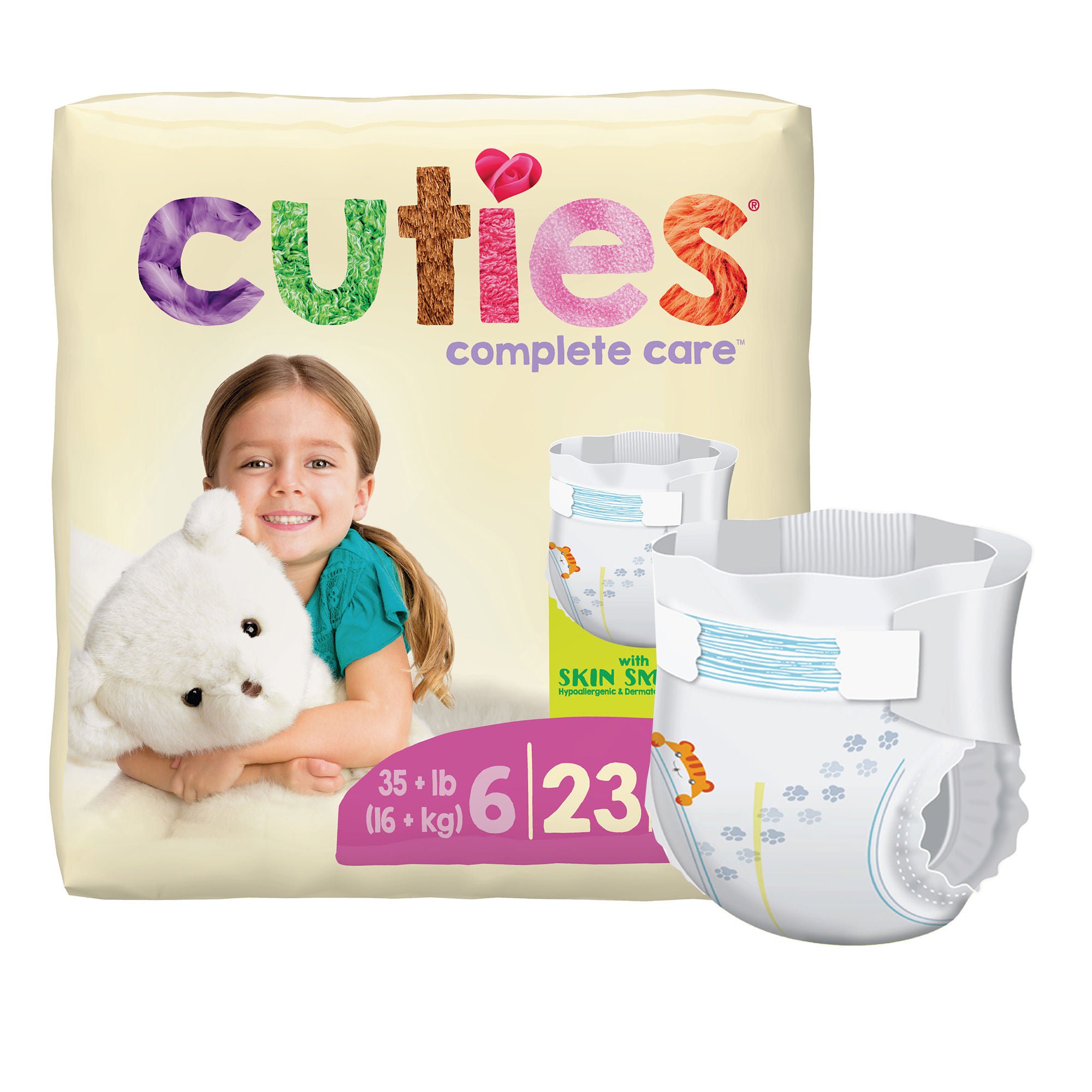 Cuties® Premium Diaper, Size 6