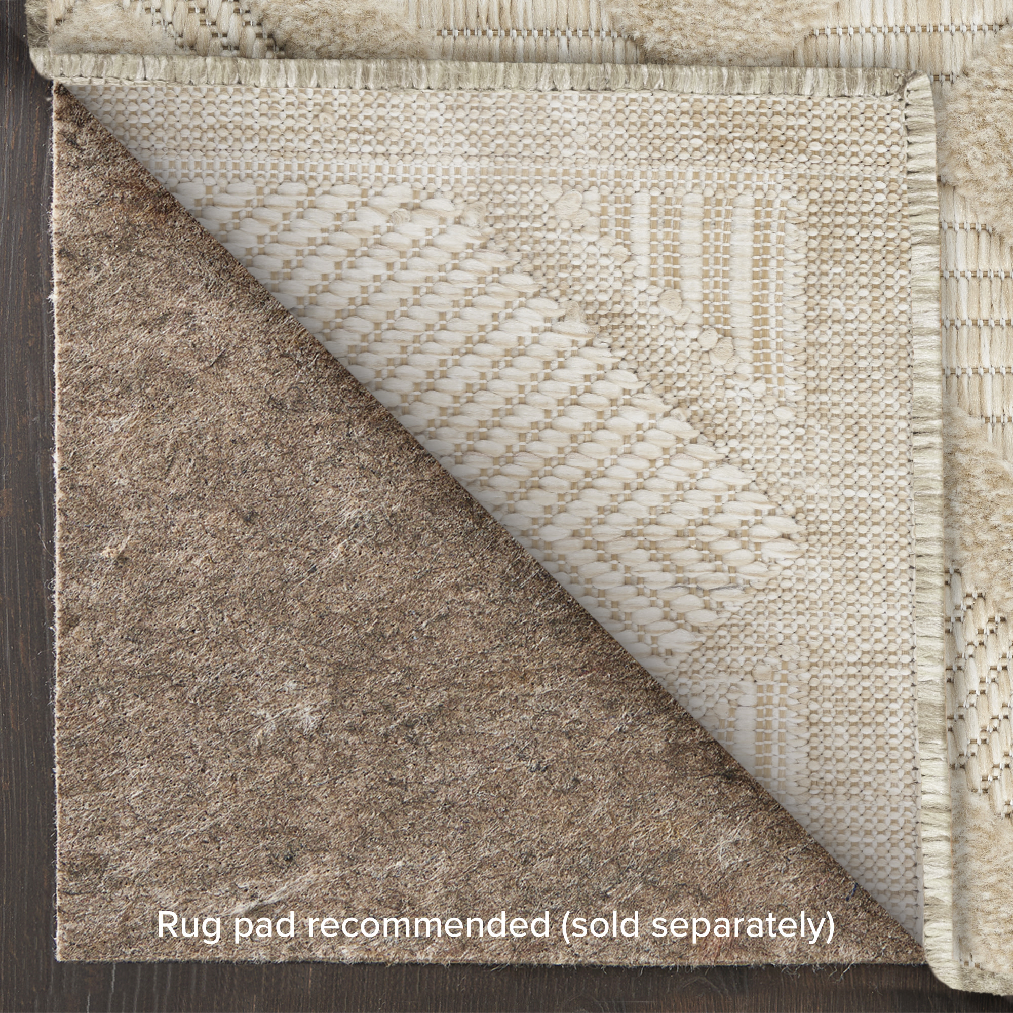 Nourison Versatile 6' x 9' Cream Modern Rug