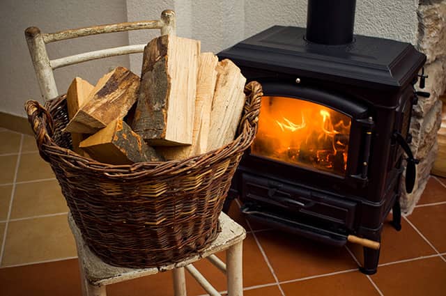 Indoor Fireplace Demonstrating Fireplace Glass,  an Alternative to Wood and Gas Log Fireplaces