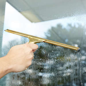 Unger, GoldenClip, 14", Window Squeegee with Brass Handle