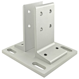 15 Series Floor Mount Base Plate: 6.0" x 6.5"