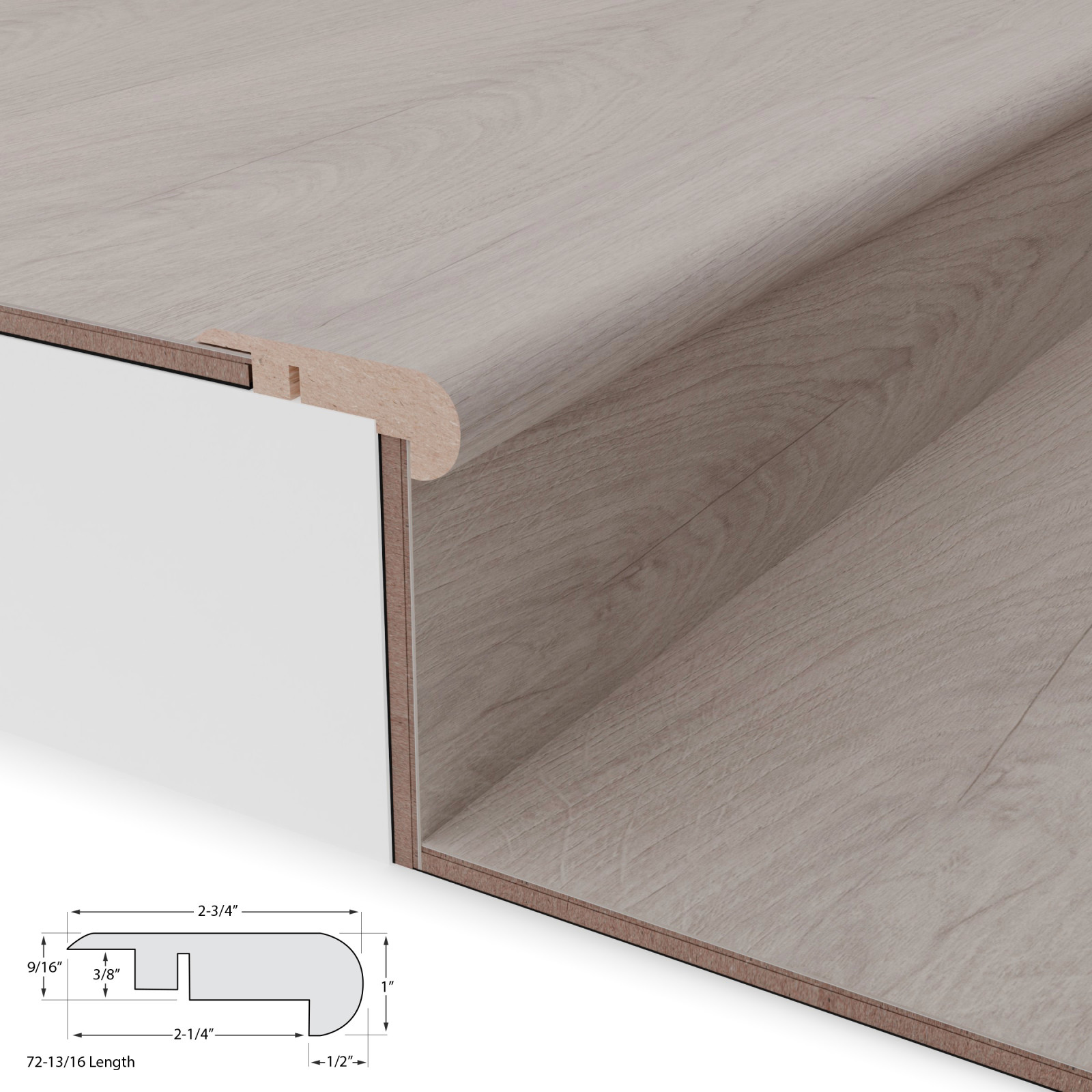 Grayfish Cali Stair Nosing Overlap 10mm view 4