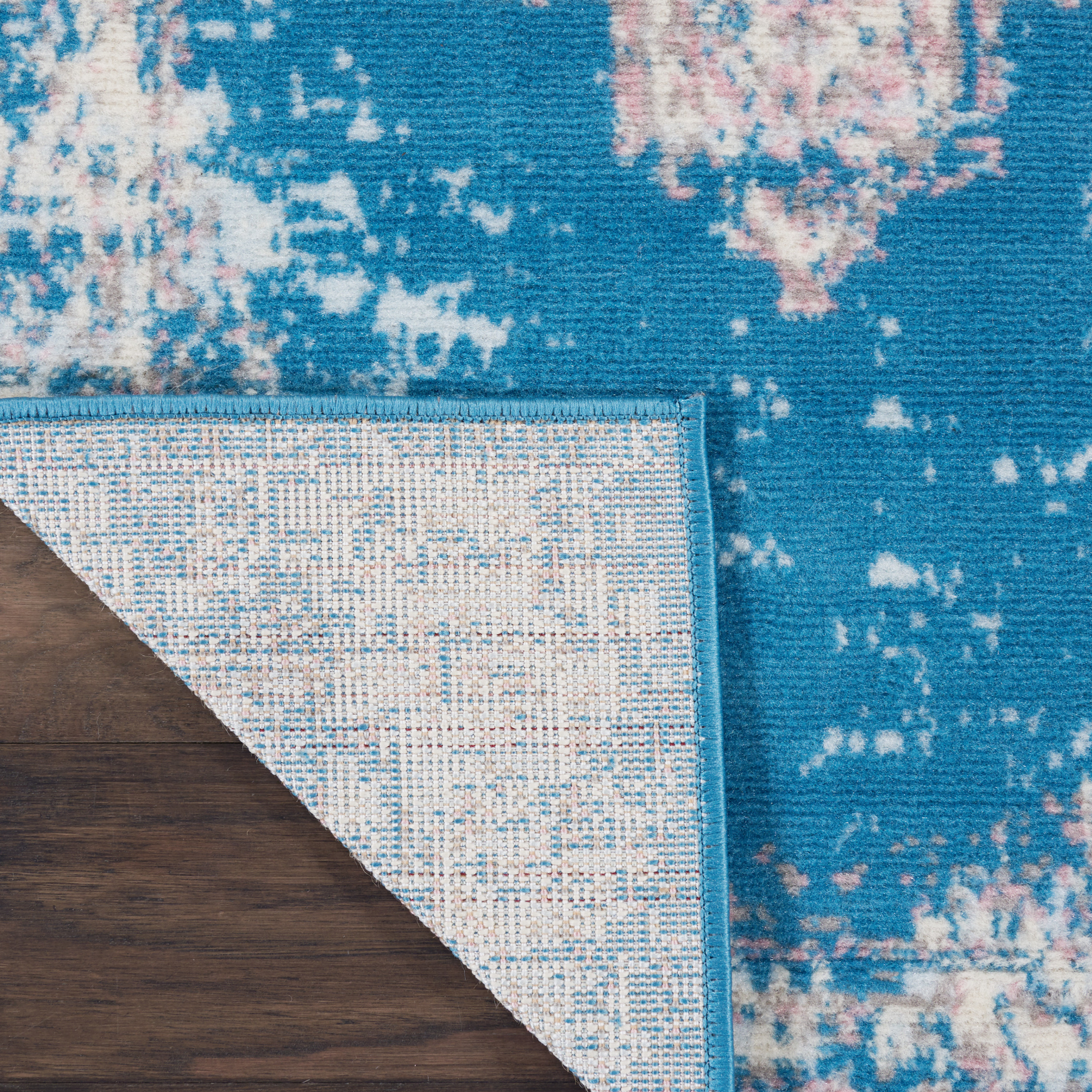 Nourison Grafix 2' x 6' Blue Vintage Indoor Rug