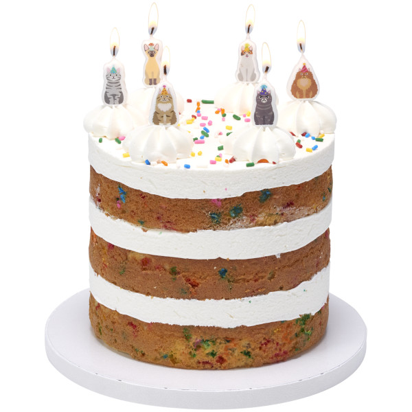 Party Cats Shaped Candles