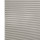 Light-gray pleated cellular window shade, closed with visible honeycomb cells and fabric texture; blocking light and insulating; shown close-up against a neutral, evenly lit backdrop.