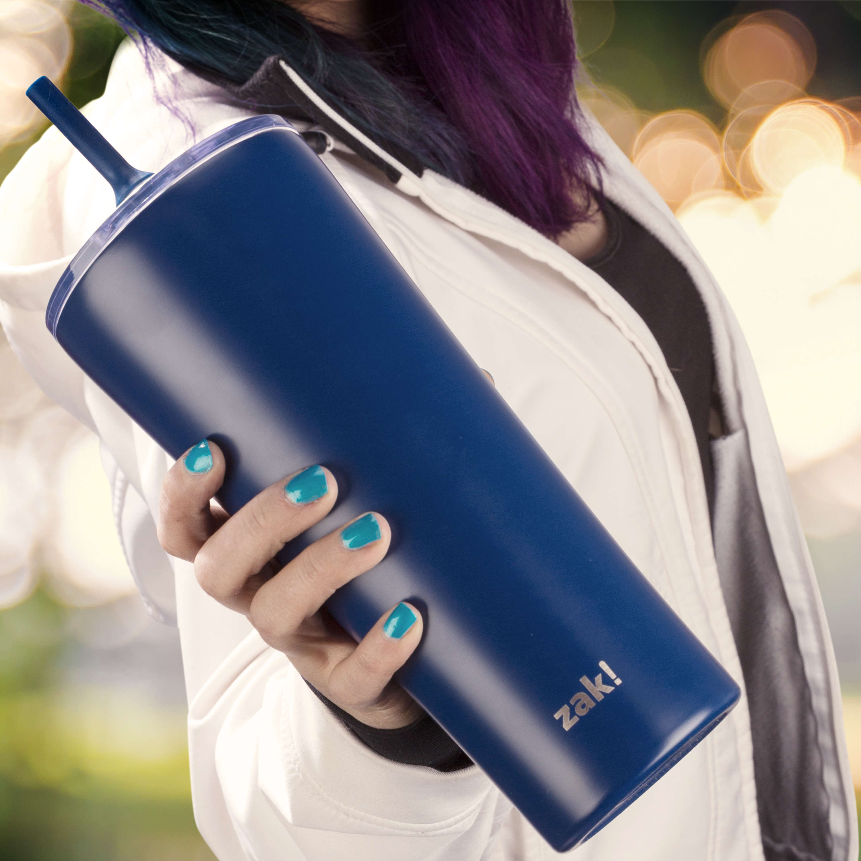 Alfalfa 30 ounce Vacuum Insulated Stainless Steel Tumbler, Indigo slideshow image 3 Alfalfa 30 ounce Vacuum Insulated Stainless Steel Tumbler, Indigo slideshow image 3