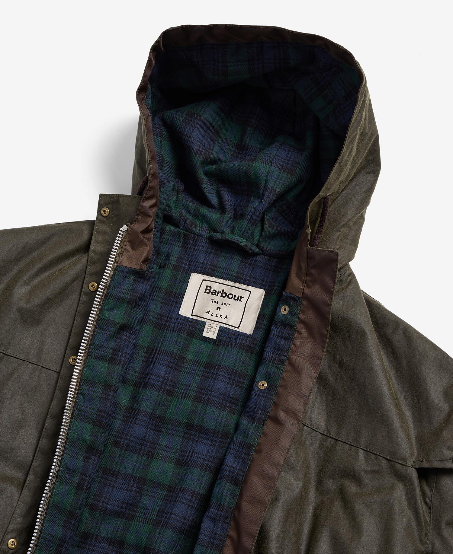 Barbour The Edit by Alexa Liam Waxed Parka image number 6