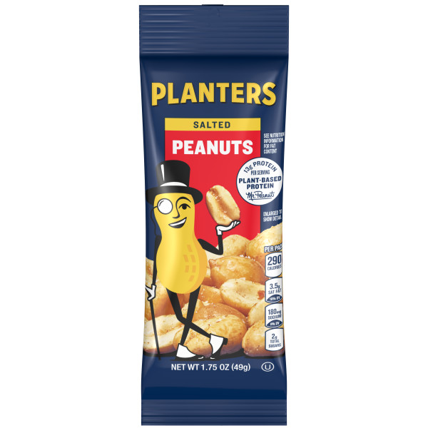 PLANTERS(r) Peanuts Salted 48/1.75oz . C1CB - Front Center Inner Pack (Hi Res)