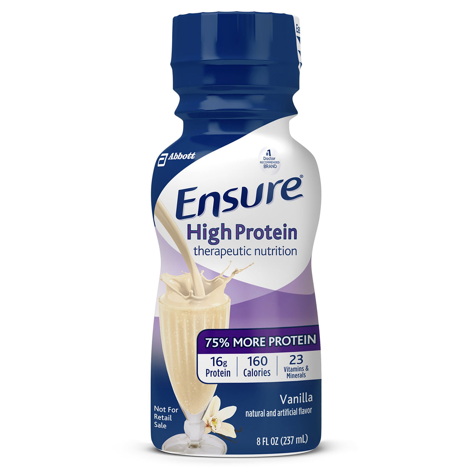Ensure® High Protein Therapeutic Nutrition, Vanilla, 8-ounce bottle